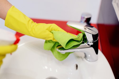 Commercial cleaning team preparing office spaces in Soho
