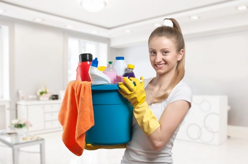 Clean and polished Soho interiors maintained by professional cleaners